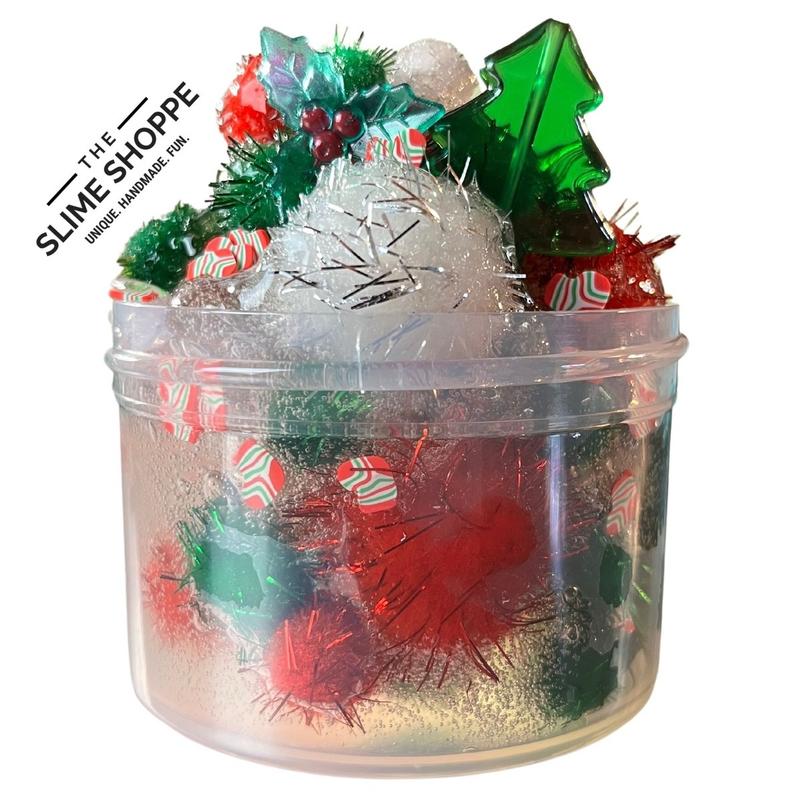 Clear Putty | Christmas Pom Pom | DIY Party Kit 6oz