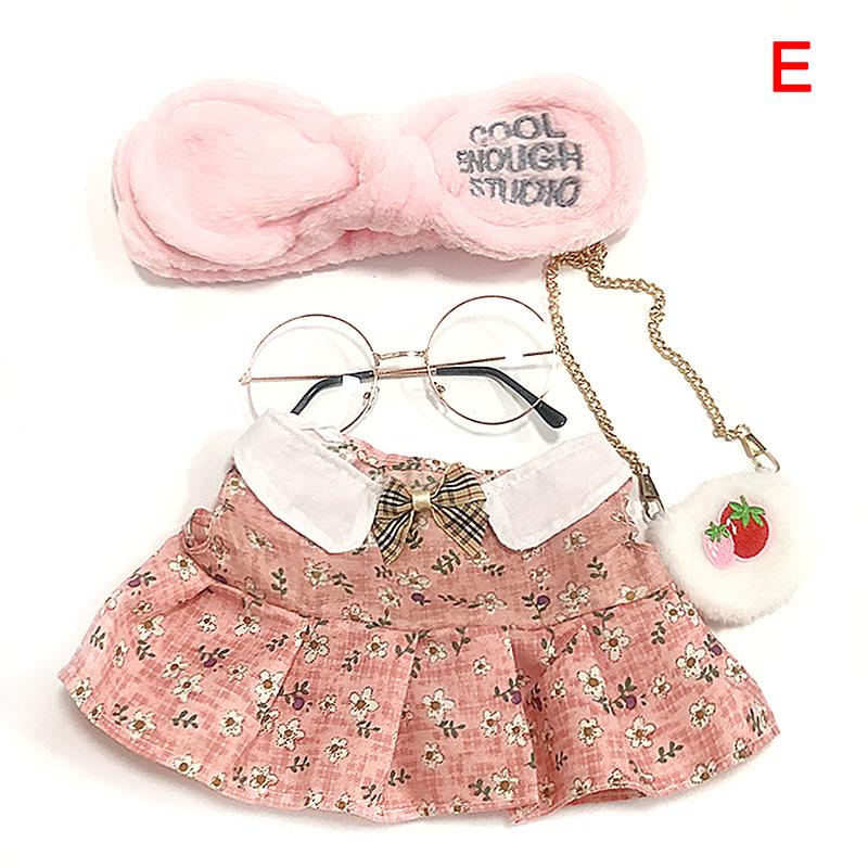 Doll Clothes Set for 30cm Duck Clothes Plush Doll Headband Bag Glasses Outfit