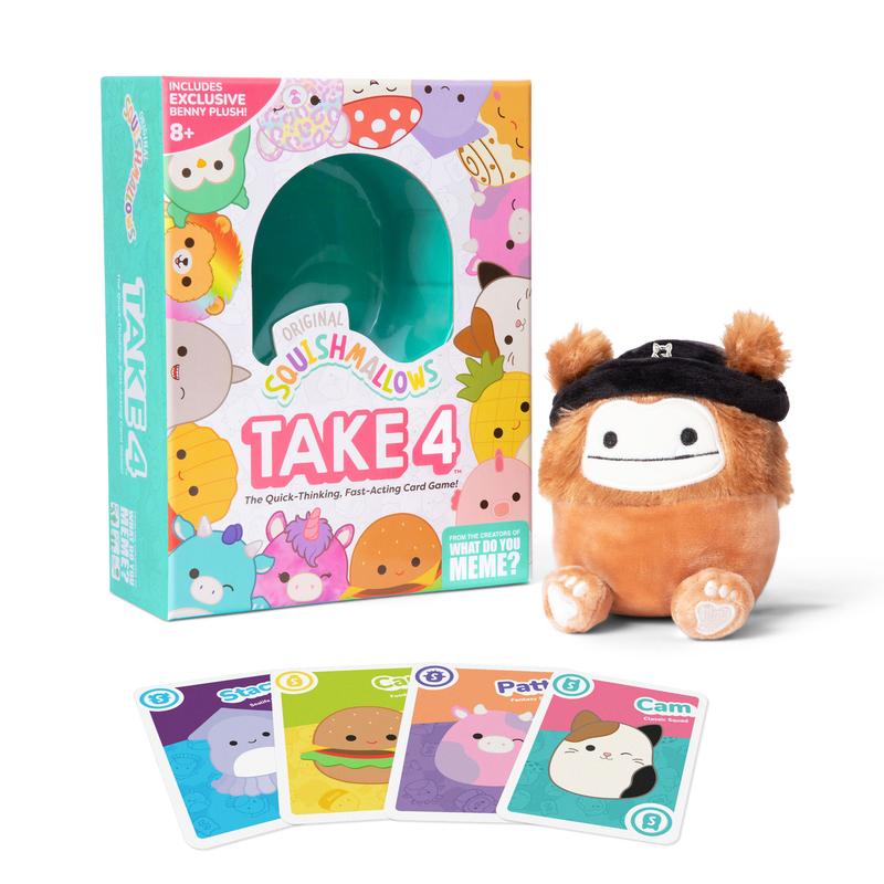 Relatable Squishmallows Take4 - Card Games for Families and Kids 8-12