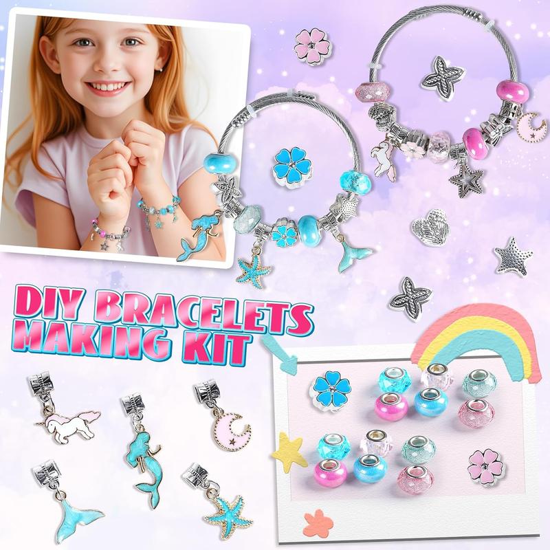 2000pcs Charm Beads Bracelet Making Kit for Girls, Jewelry Making Kit for Girls 4-6 8-12, Christmas Birthday Gifts for Girls, Arts and Crafts Girls Toys for