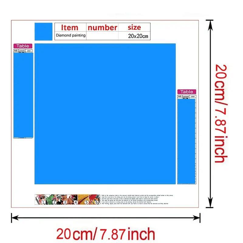 Cartoon Stitch Pattern DIY Diamond Arts Colorful Painting Kit without Frame, DIY 5D Diamond Arts Colorful Painting for Bedroom Wall Decor