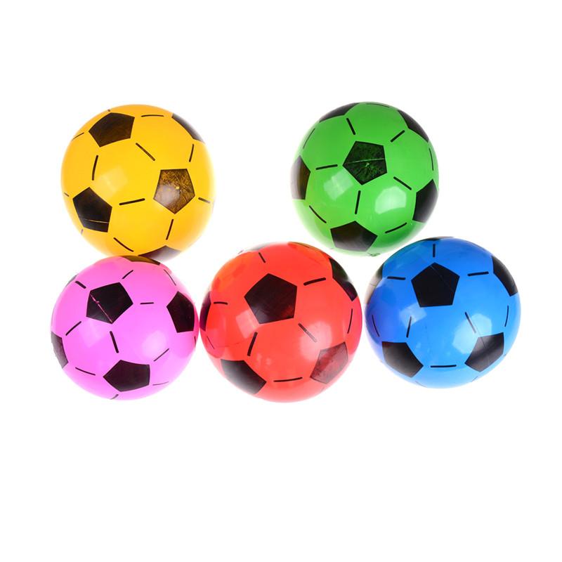 1PC Inflatable PVC Football Soccer Ball Kids Children Beach Pool Sports Ball Toy