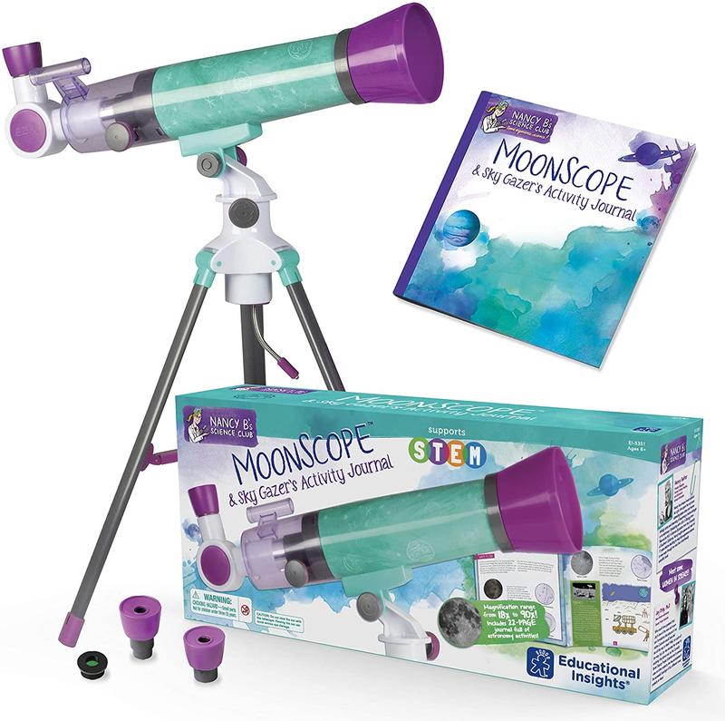 Educational Insights Nancy B's Science Club MoonScope Kids Telescope, STEM Toy, Gift for Boys & Girls, Ages 8+