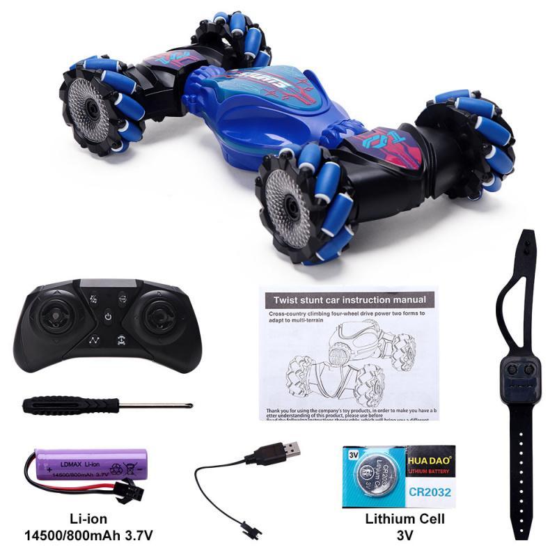 Remote Control Stunt Car, Rechargeable Electric Car with Light & Sound Effect, Birthday Gift for Adults