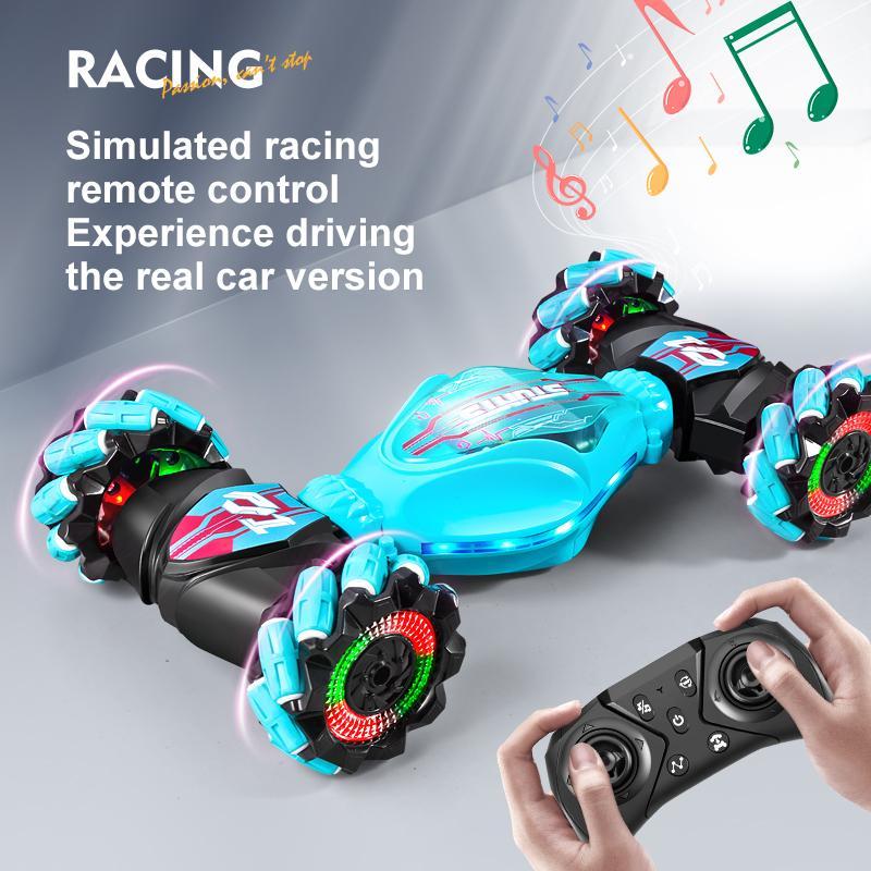 Remote Control Stunt Car, Rechargeable Electric Car with Light & Sound Effect, Birthday Gift for Adults