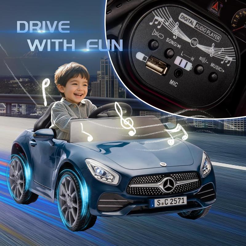 12V Mercedes-Benz CLS 350 Licensed  Car for Kids, Remote Control, MP3, USB, LED Lights, Four-Wheel Suspension, Ages 3-8 ride-on toy remote control boy girl