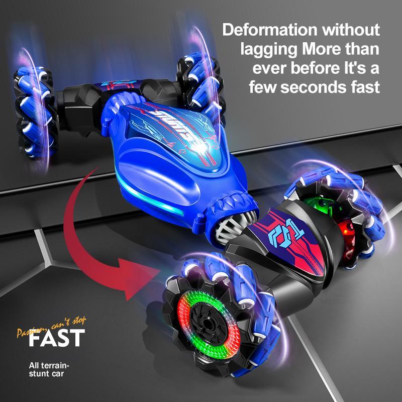 Remote Control Stunt Car, Rechargeable Electric Car with Light & Sound Effect, Birthday Gift for Adults