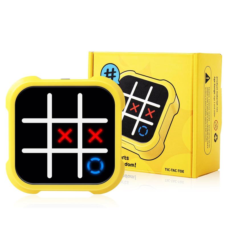 Tic Tac Toe Game, Original 3-in-1 Handheld Puzzle Console, Travel-Friendly Board Game – Fun Christmas Gift for All Ages