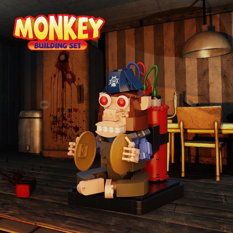 2024 Best Video Game Bomb Monkey Building Blocks Set, Perfect Halloween & Christmas Toys and Gifts for Fans and Kids (459 pcs)