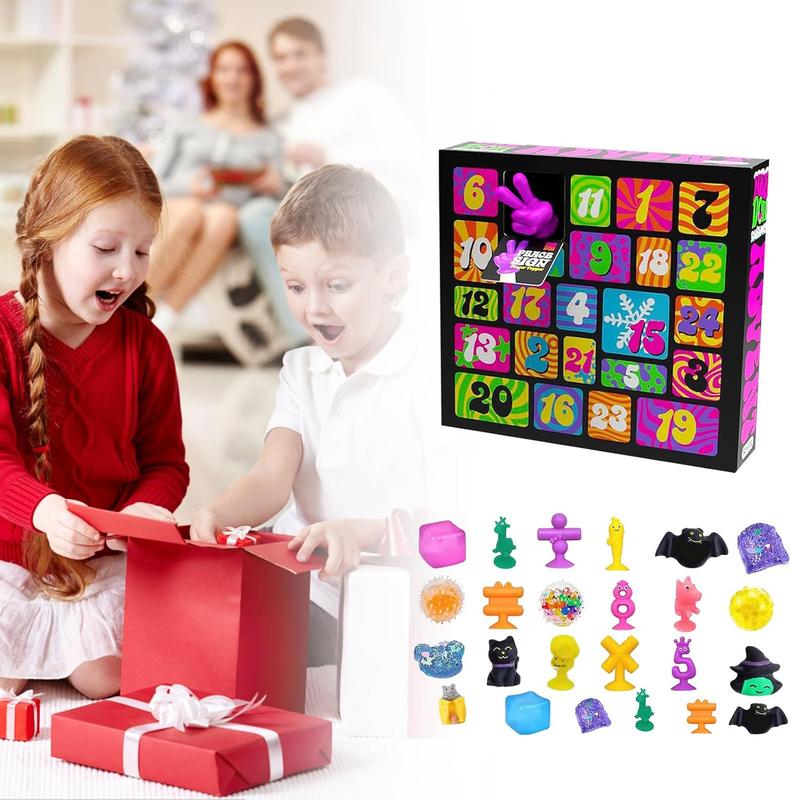 NeeDoh Squishmas Advent Calendar 2025 – 24 Mini Squishy Toys for Stress Relief & Holiday Fun – Perfect Countdown Gift for Kids & Adults