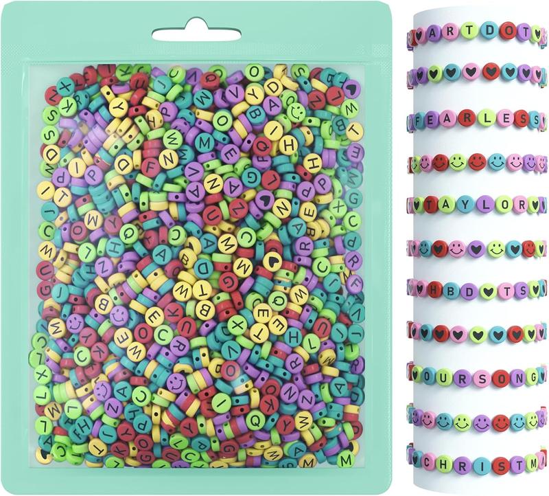 800 count Assortment Letter Beads for Friendship Bracelets Making Kit, 28 Styles  Making Supplies Alphabet Beads Set Preppy Crafts Art