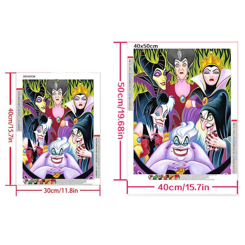 Disney Cartoon Characters Pattern DIY Diamond Arts Colorful Painting Kit without Frame, DIY 5D Rhinestone Diamond Art Painting, Wall Art for Home Decor