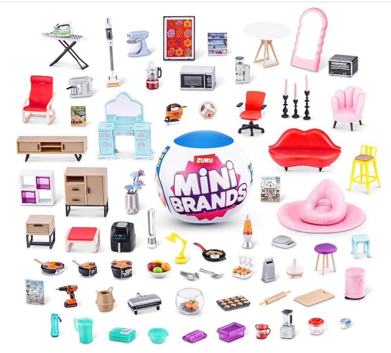 Mini Brands Home Capsule (2 Pack) by ZURU, Surprise Home with Collectible Minis, Blind Packaging, Home Themed Collectibles