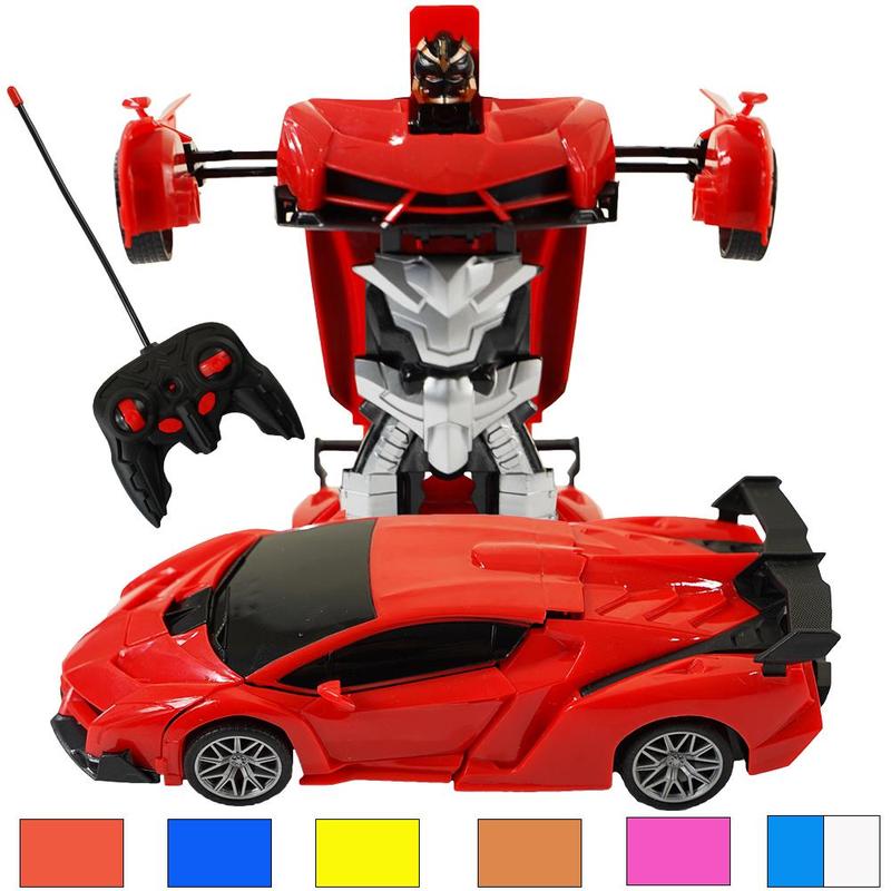 Remote Control Transforming Car Toy, 1 Set Rechargeable Drift Racing Car Toy with Dynamite Sound Effects & Lighting, Kids Toy Car, Birthday Gift For Boys & Girls