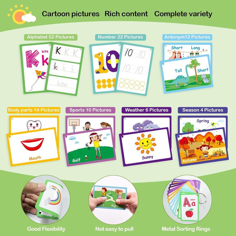 60 Cards, 120 Picture Math Flashcards, Multiplication Flashcards, Division Flashcards, Learning Toys for Boys and Girls