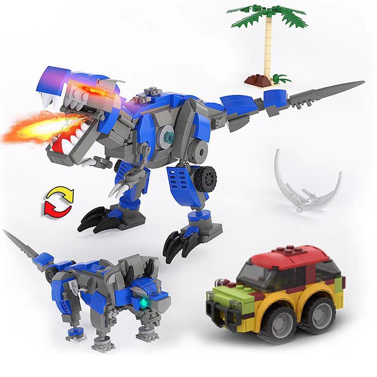 [Free shipping] Mechanical Dinosaur Toys building block toy Tyrannosaurus Rex puzzle assembly small particle dinosaur toy boy birthday gift