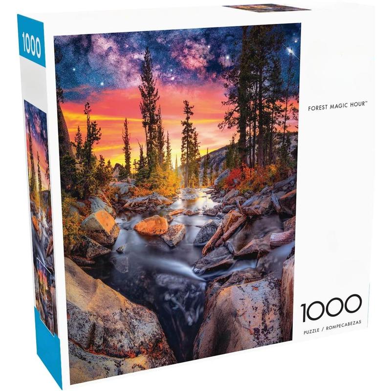 Forest Magic Hour - 1000 Piece Jigsaw Puzzle for Adults Challenging Puzzle Perfect for Game Nights - Finished Puzzle Size is 26.75 x 19.75