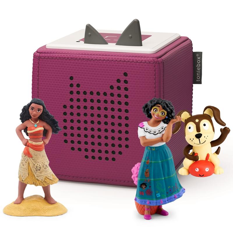 Tonies Purple Disney Bundle Starter Set with 3 Tonies: Includes Mirabel from Encanto, Moana, Playtime Puppy and Charging Station