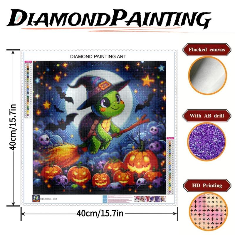 Cartoon Turtle Pattern DIY Diamond Arts Colorful Painting Kit without Frame, DIY 5D Diamond Arts Colorful Painting Kit, Wall Art Decor for Home Living Room