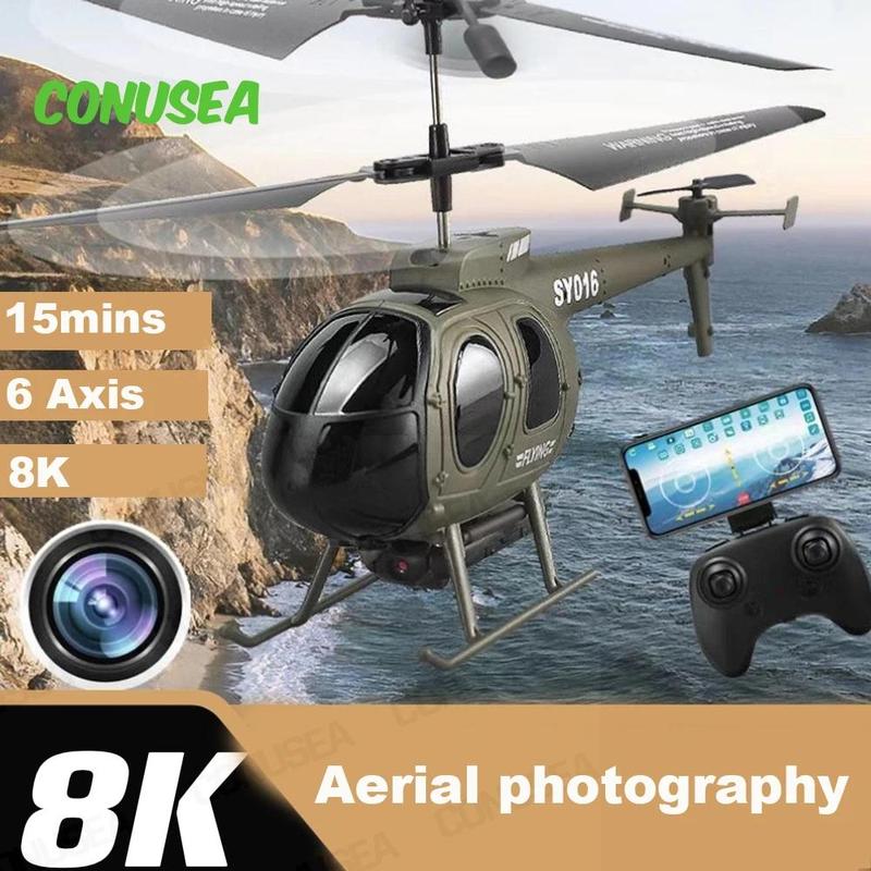 3.5h Rc Helicopter with Camera Hd 4K Rc Drone Pane Mini Drones Wifi FPV Dron Aircraft Rc Airplane Toys for Boys Children Adults