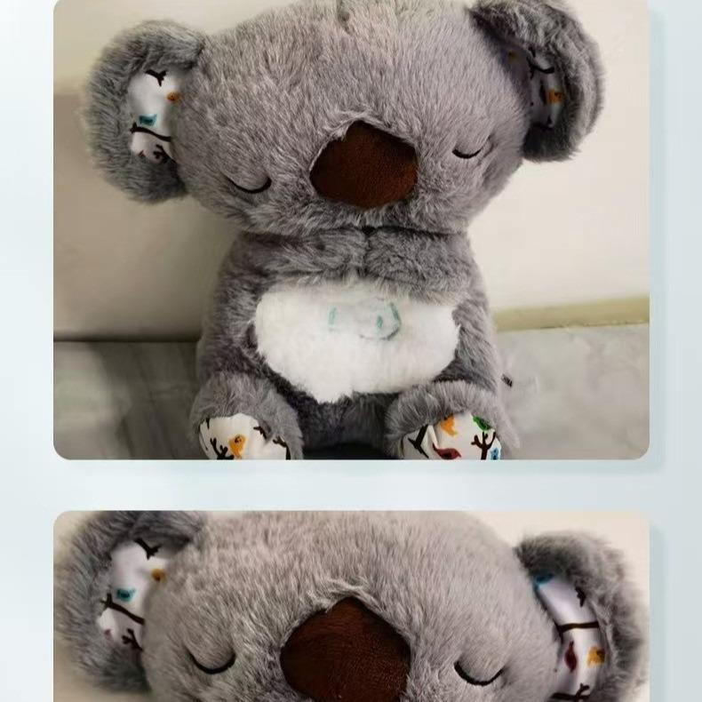 New style  Soothe breathing koala sound and light soothe doll coax sleep story machine music toy