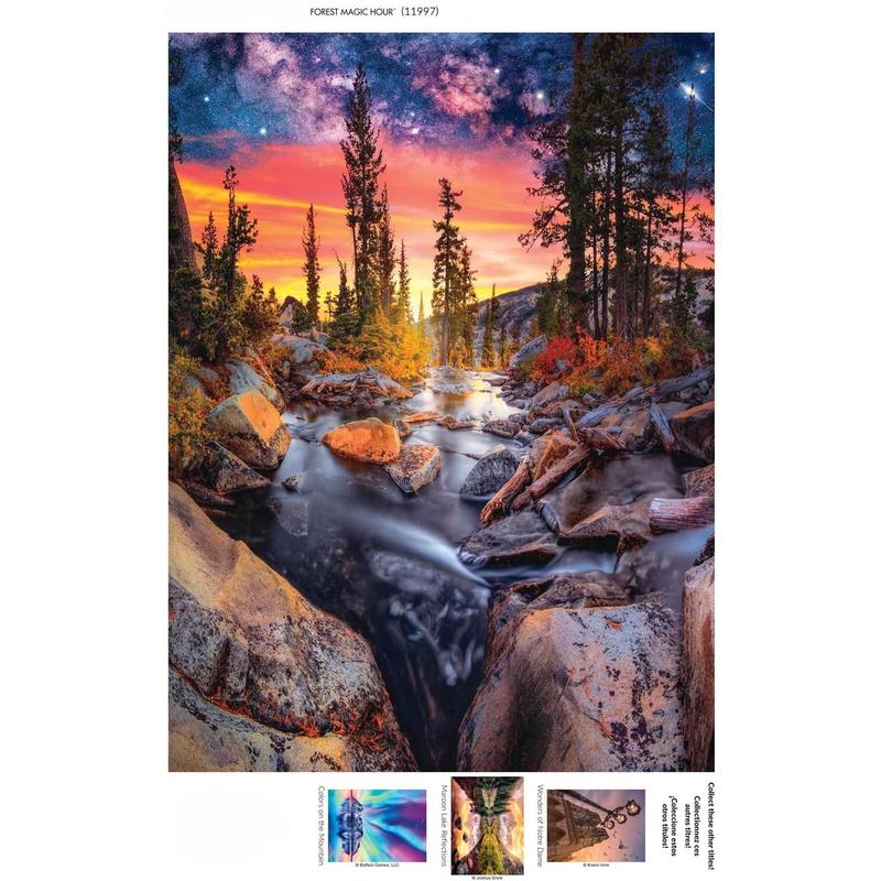 Forest Magic Hour - 1000 Piece Jigsaw Puzzle for Adults Challenging Puzzle Perfect for Game Nights - Finished Puzzle Size is 26.75 x 19.75