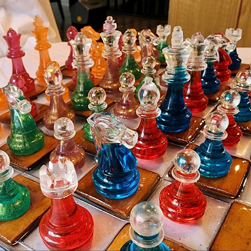 Custom Epoxy Resin Chess Pieces