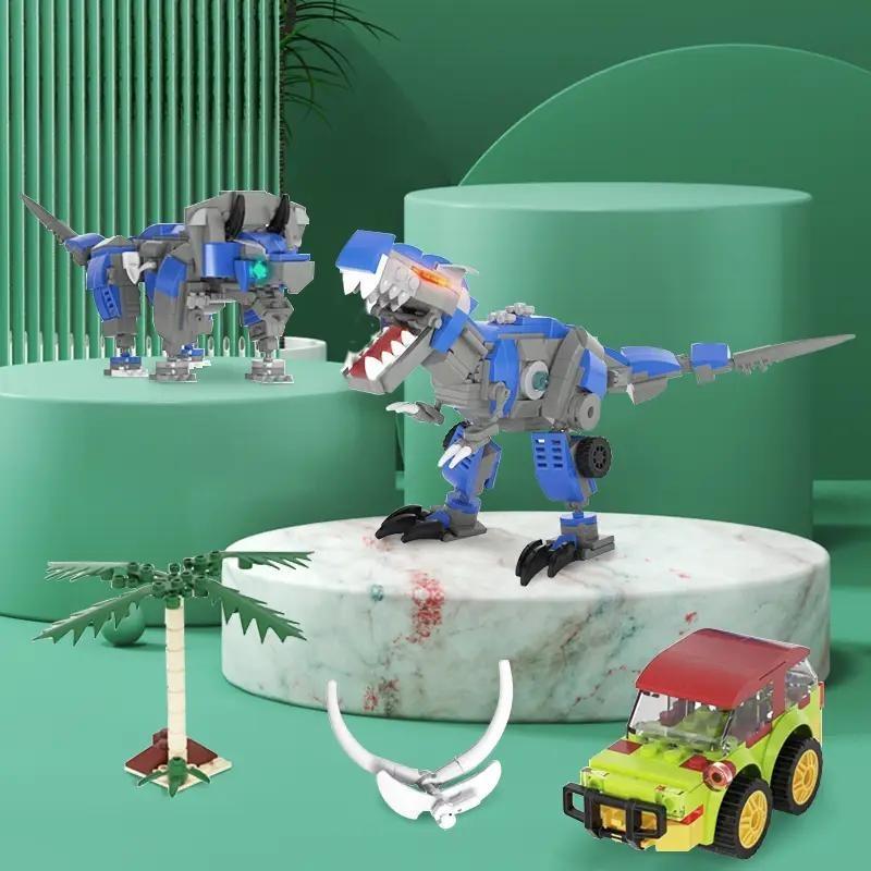 [Free shipping] Mechanical Dinosaur Toys building block toy Tyrannosaurus Rex puzzle assembly small particle dinosaur toy boy birthday gift