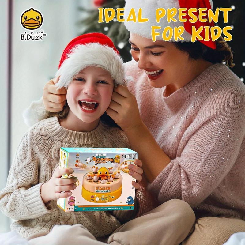 B.Duck Pop-Up Board Game for Youngsters - Interactive Family Fun with Rotating Ducks & Music, Perfect Birthday or Holiday Gift