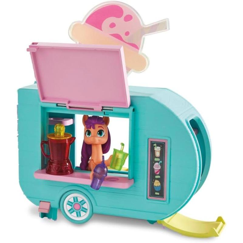 My Little Pony Playset Sunny Starscout Smoothie Truck Set, Hoof to Heart Pony Doll, Toys for Girls and Boys 5 Years Old+