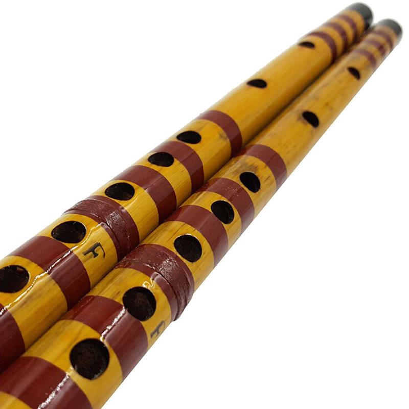 Traditional Long Bamboo Flute Clarinet Student Musical Instrument 7 Hole 42.5cm