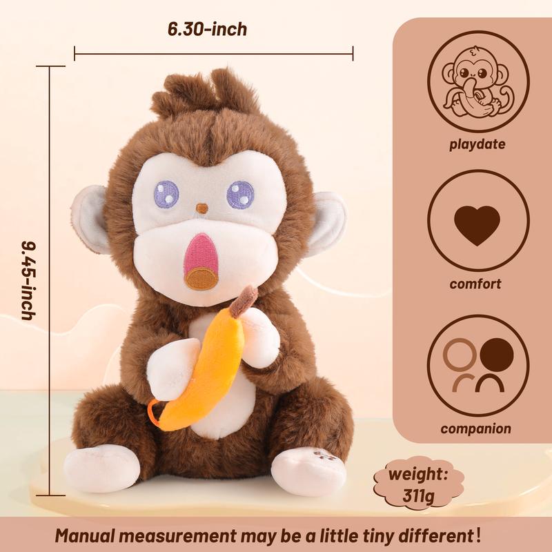 Emoin Screaming Monkey,Talking Singing Monkey Toys, Repeats & Recording What You Say Toys