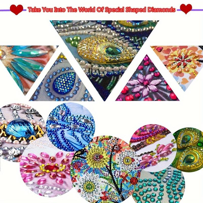 DIY Elf House Design Diamond Art Colorful Painting Ornament, DIY Delicate Decorative Art Craft for Home & Office Desktop