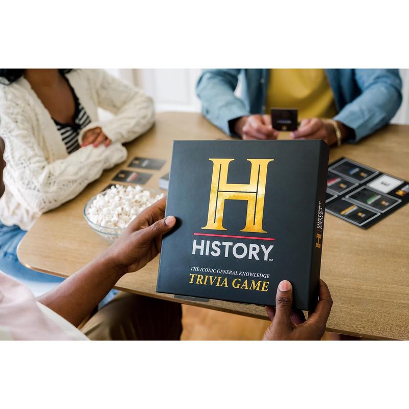 History Channel Trivia Board Game Deluxe Edition with 80s & 90s Expansion Pack - 2400+ General Knowledge Questions. Fun Party Card Game for Adults, Family & Teens in The Pursuit of Trivial Knowledge