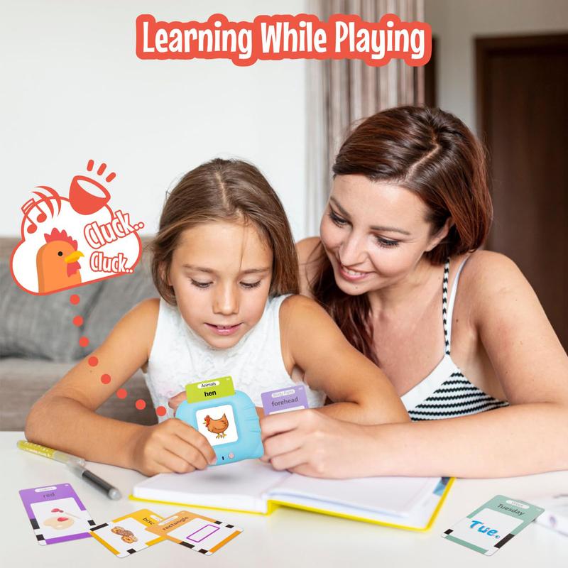 Talking Flash Cards LearningMontessori Toys for Kids with 224 Sight Words,kids learning flashcard reader,Autism Sensory Toys,Speech Therapy Toys, Learning Educational Toys Gifts for Age 1 2 3 4 5 Years Old Boys and Girls