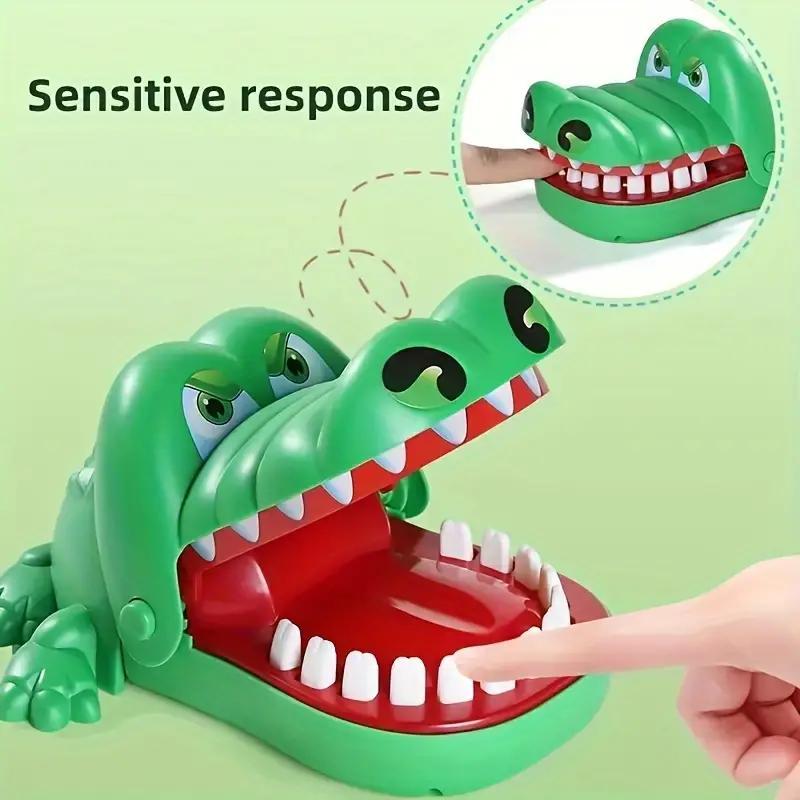 Fun Biting Crocodile Game, 1 Count Crocodile Party Toys without Power Supply, Party Activities Supplies for Birthday, Wedding, Festival