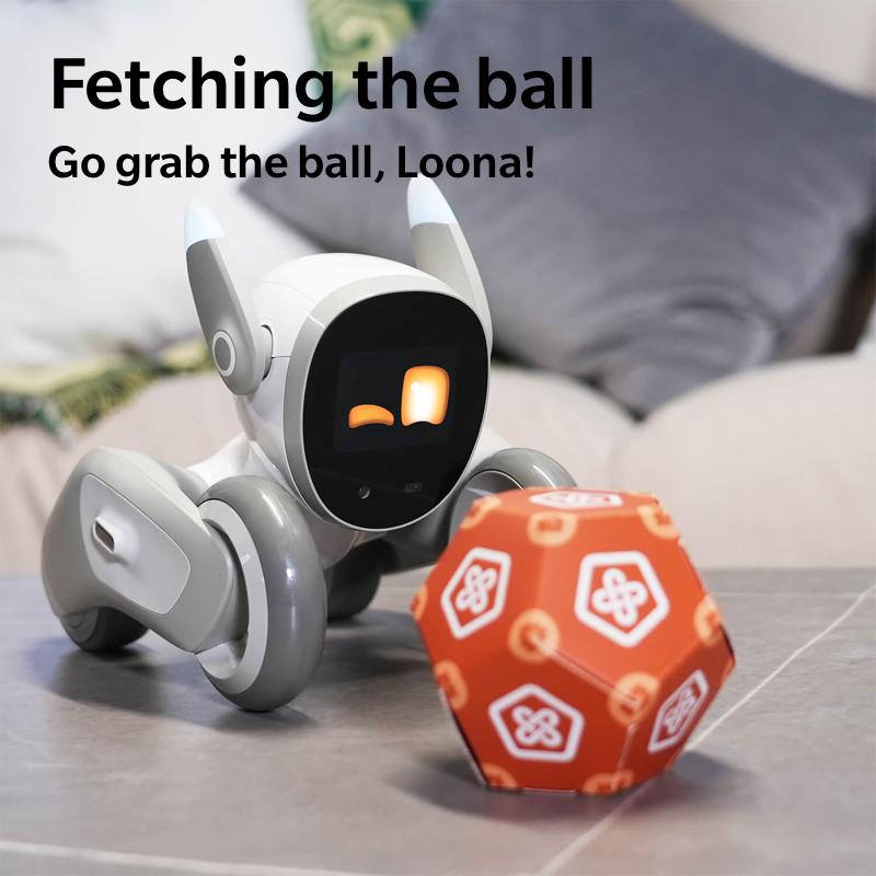 Loona Robot Premium Bundle (Charging Dock Included); Companion PETBOT Integrated with GPT-4o; Educational Toy; Top Boys and Girls Gifts for 2024; Nonstop Games; Smart Interaction; Voice Command; Face Recognition; Flawless Navigation; Graphic Programming