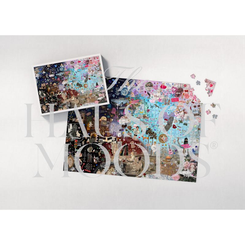 Eras Lyrics & Easter Eggs Puzzle 500 or 1000 Piece [OFFICIAL Haus of Moods® PUZZLE]