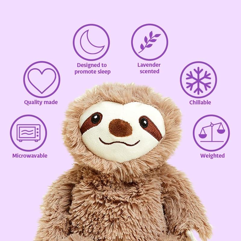 Intelex Warmies Microwavable French Lavender Scented Plush, Jr. Sloth