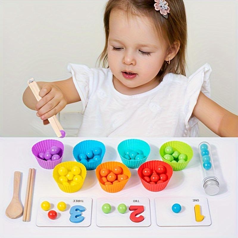 [Limited Discount] Digital Cognitive Matching Puzzles with Clamps and Beads | Multi-Colored Educational Math Toys for Fine Motor Skills and Intellectual Development | Perfect Choice for Children