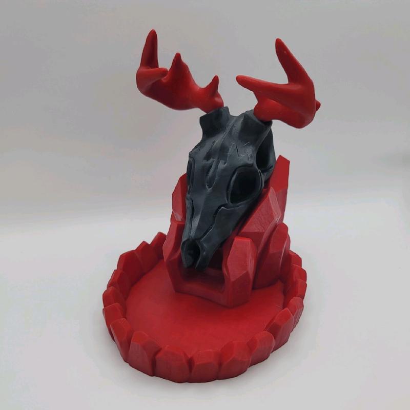 Deer Skull Dice Tower - Tabletop Accessory - Display Sculpt - DND Figure