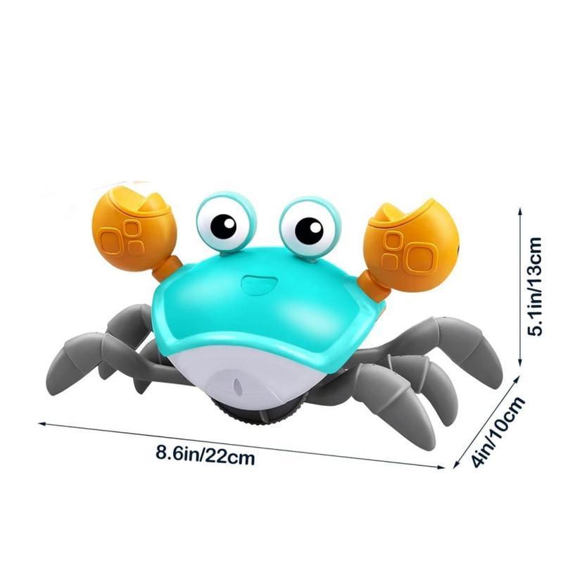 Crawling Crab Toy, Walking and Dancing Crab Toy, Sensory Fun Moving Crab Toy with Sound and light for Kids, Birthday Gifts for Boys Girls