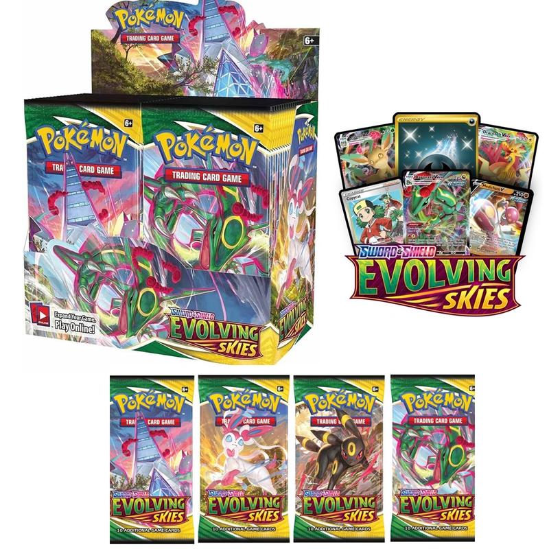 20 50 100 Super Beautiful Premium Evolving Skies Pokemon Cards Many Types Darkness Ablaze, Battle Style, Shining Fates