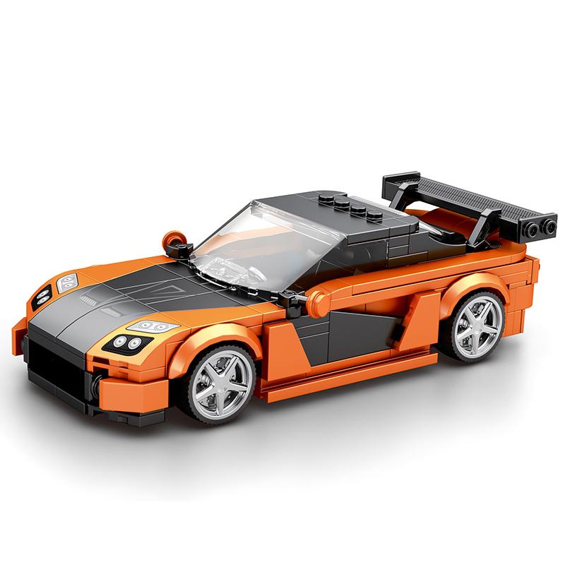 Reobrix Rx7 Supercar Building Set, Super Race Vehicles Building Toy Birthday for Kid Aged 6+. (367PCS)