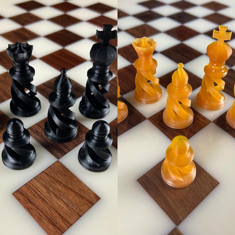 UV Resin Matching Chess Pieces