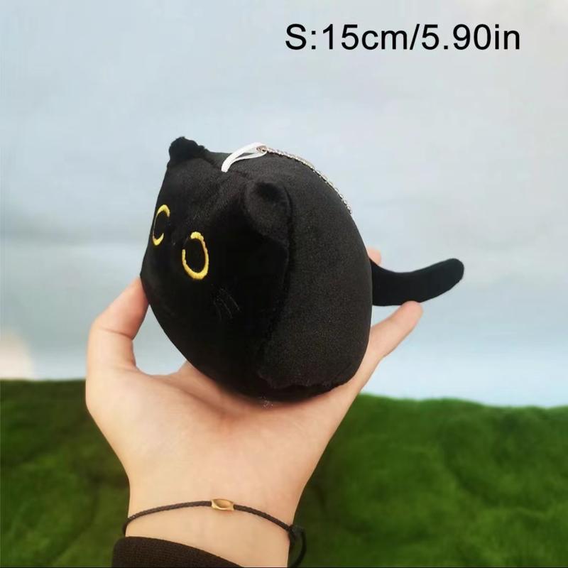 Black Cat Plush Toy, Gifts for Her, SoftStuffed Animals Plushies Toys for KidsDecorative Pillow, Fun Stuffed Toys forBoys, Children's Companion ComfortToy, Room Decor, Decorative RoomAccessories