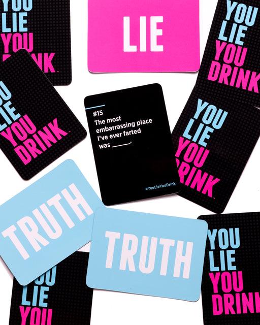 You Lie You Dr1nk, Dr1nking Game For Friends Parties, Truth Or Dare Game, Fun Party Game for College, Card Game 150 Cards