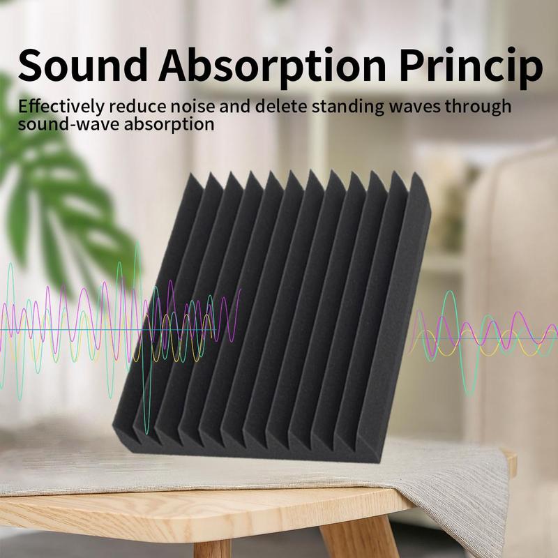 Studio Acoustic Foam Panels, Soundproof Sound Absorbing Pads, Sound Insulation Foams, High-density Noise Canceling Foam Panels, Music Studio Accessories