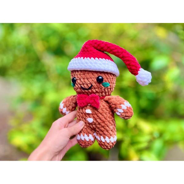 Gingerbread Man and Woman Crochet, Christmas Crochet, Cute Xmas Crochet (Handmade goods will be made by hand so the production time will be a little longer)