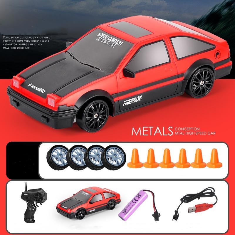 Remote Control Car RC Drift Car 2.4GHz 1:24 Scale 4WD 15KM H High Speed Model Vehicle LED Lights Drifting Tire Racing Sport Toy Car for Adult Boy Girl Kid Gift